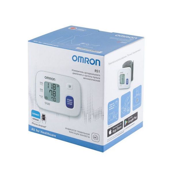 Тонометр Omron RS1 на запястье фотография